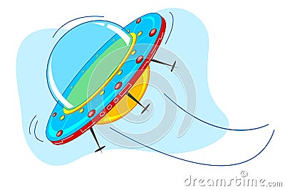 Space Ship Vector Illustration