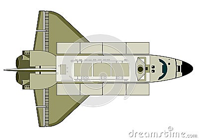 Space shuttle Vector Illustration