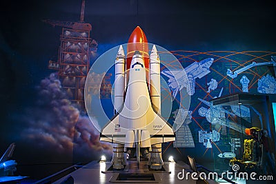 Space Shuttle Endeavour model, Houston, TX, USA Editorial Stock Photo