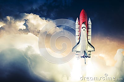Space shuttle Stock Photo