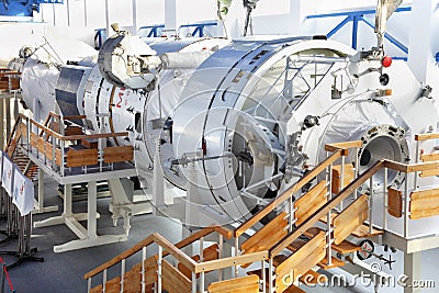 Space simulators in Cosmonaut Training Center Editorial Stock Photo