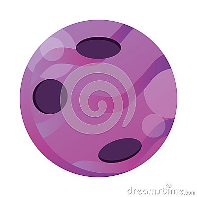 space solar system planet exploration galaxy, icon style Vector Illustration