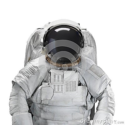 Space suit astronaut isolated on white background Stock Photo