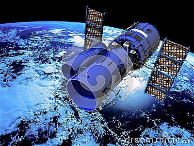 Space Telescope Stock Photo