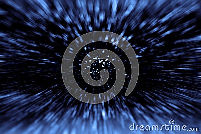 Big Bang Star Hyperspace Wars Stock Photo