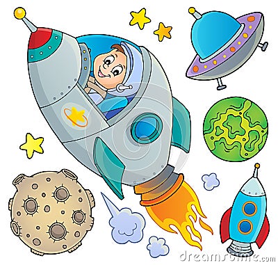 Space topic collection 1 Vector Illustration