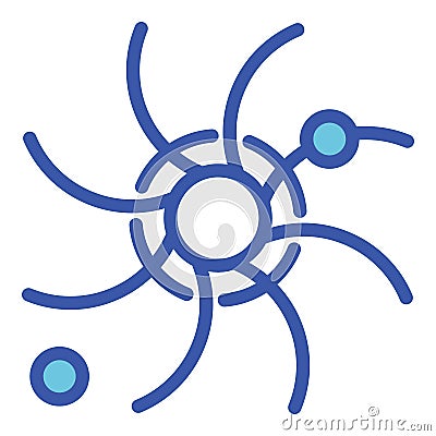 Space vortex icon, outline style Vector Illustration