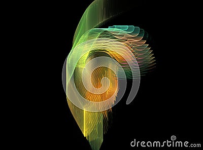 Space waves Stock Photo