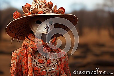 Spaceship and alien in a futuristic landscape visiting a fantasy place. Stock Photo