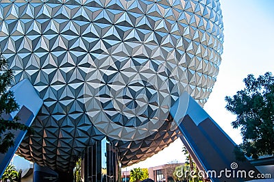 Spaceship Earth, Epcot Walt Disney World Editorial Stock Photo