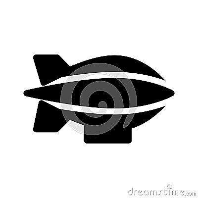 Spaceship glyph vector icon Vector Illustration