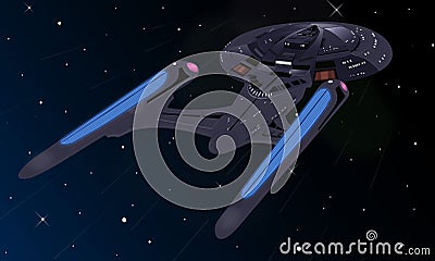 Spaceship Cartoon Illustration