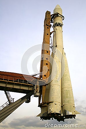 Spaceship Vostok. Moscow, Russia Editorial Stock Photo