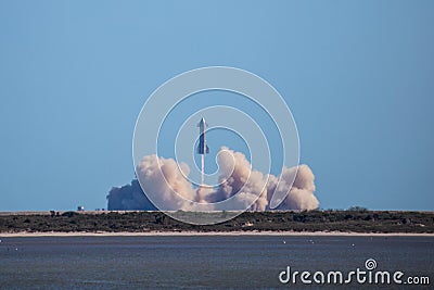 SpaceX Starship SN9 test flight Editorial Stock Photo