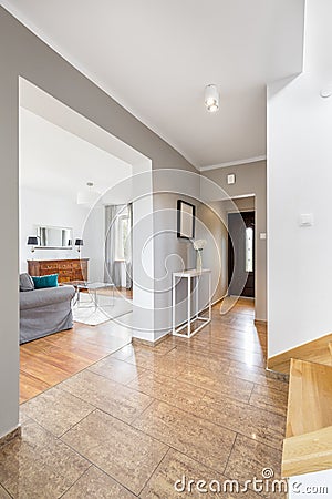 Spacious corridor in house Stock Photo