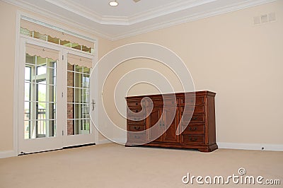 Spacious Empty Room Stock Photo