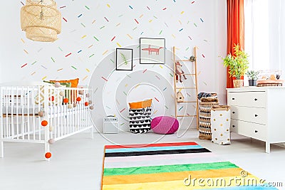 Spacious room for kids Stock Photo