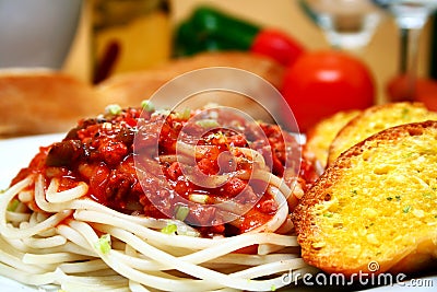 Spaghetti Stock Photo