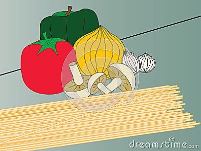 Spaghetti Vector Illustration