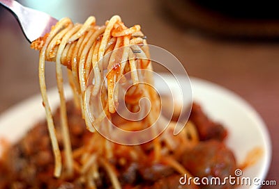 Spaghetti Stock Photo