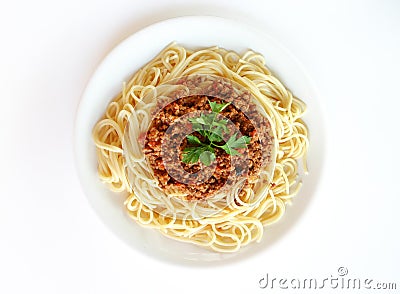 Spaghetti Bolognese Stock Photo