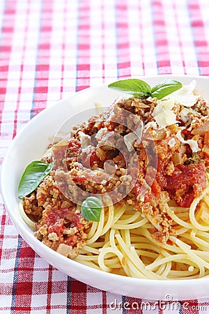 Spaghetti Bolognese Stock Photo