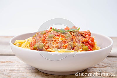 Spaghetti bolognese Stock Photo