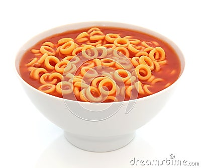 Spaghetti Hoops Stock Photo