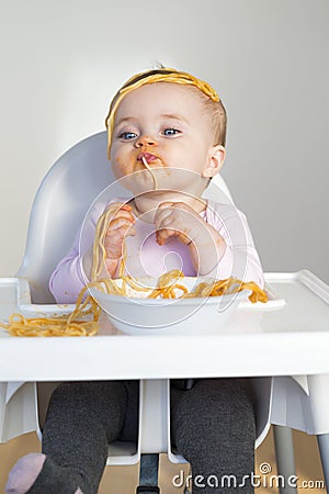 Spaghetti Mess Stock Photo