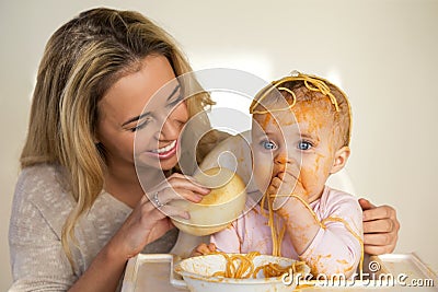 Spaghetti Mess Stock Photo