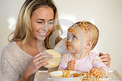 Spaghetti Mess Stock Photo