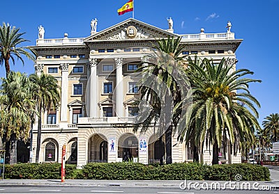 Building of the Government on Barcelona Editorial Stock Photo