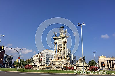 Square of Spain Editorial Stock Photo