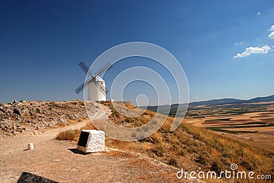 Spain, Consuegra windmills mills Stock Photo