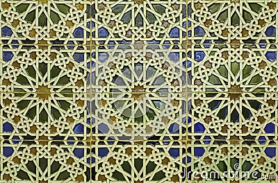 Spain - wall tiling in Mudejar style