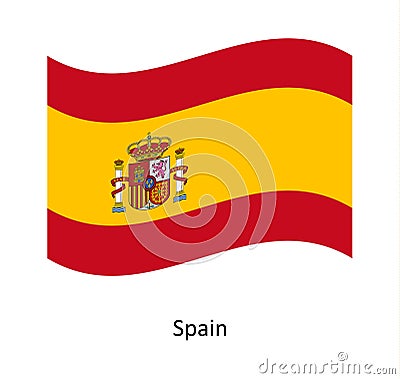 Spain flag background Vector Illustration