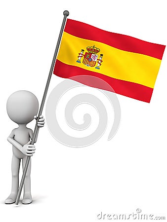 Spain flag Stock Photo