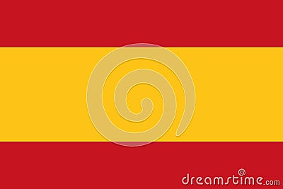 Spain flag vector Vector Illustration