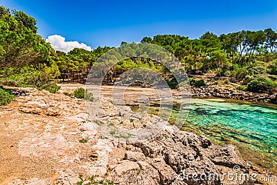 Spain Majorca Cala Barca Stock Photo