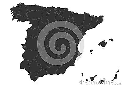 Spain map Stock Photo