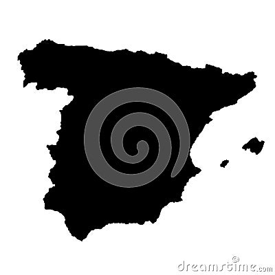 SPAIN MAP Vector Illustration