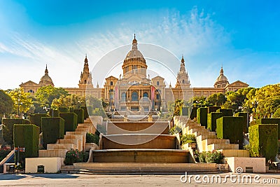 Spain square or Placa De Espanya, Barcelona, Spain Stock Photo