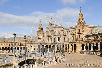 Spain square, Seville Stock Photo