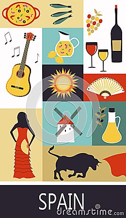 Spain. Vector Illustration