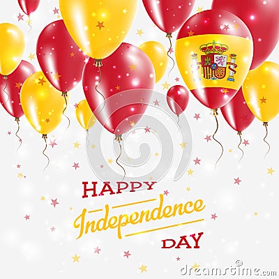 Spain Vector Patriotic Poster. Independence Day. Vector Illustration