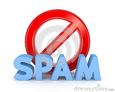 SPAM concept. Stock Photo