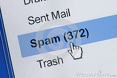 Spam email concept Stock Photo