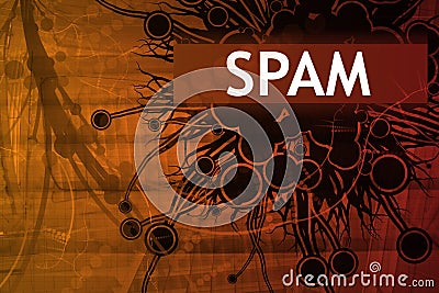 Spam Security Alert Stock Photo