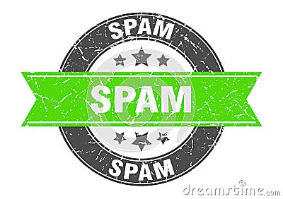 spam stamp Vector Illustration