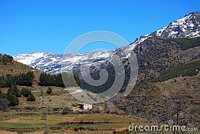 Mountain landscape, Trevelez, Spain. Stock Photo